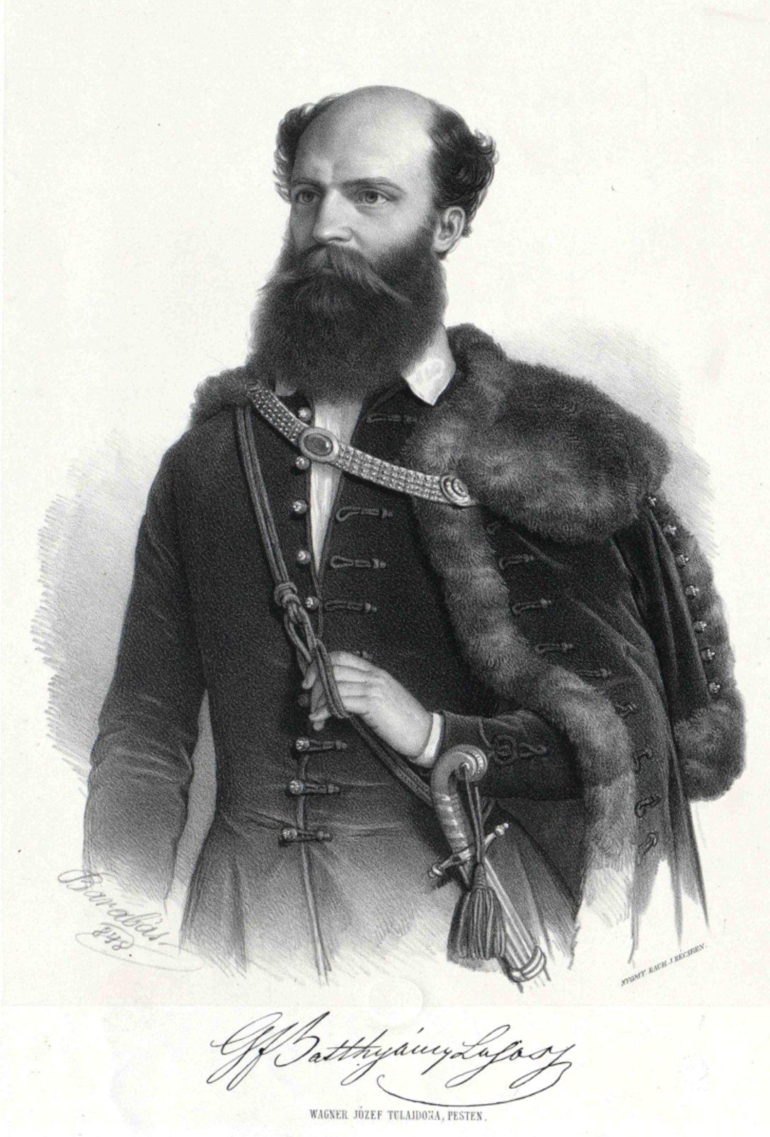 Barabás Miklós: Batthyány Lajos. Forrás Wikipedia