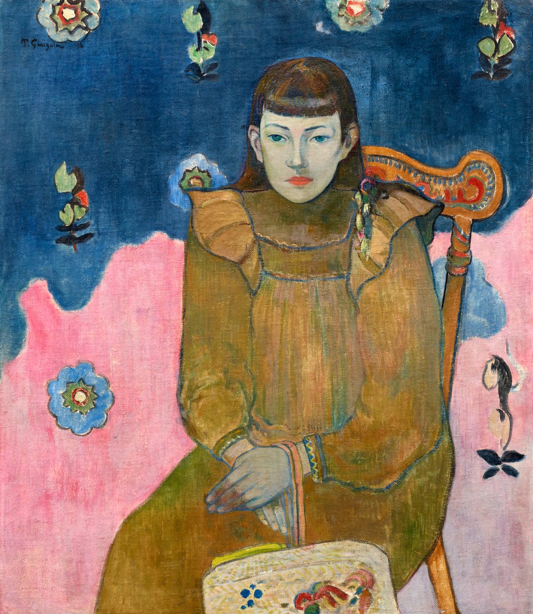 Paul Gauguin, Fiatal lány arcképe, Vaite (Jeanne) Goupil, 1896, Ordrupgaard Múzeum, Koppenhága Forrás: Szépművészeti Múzeum