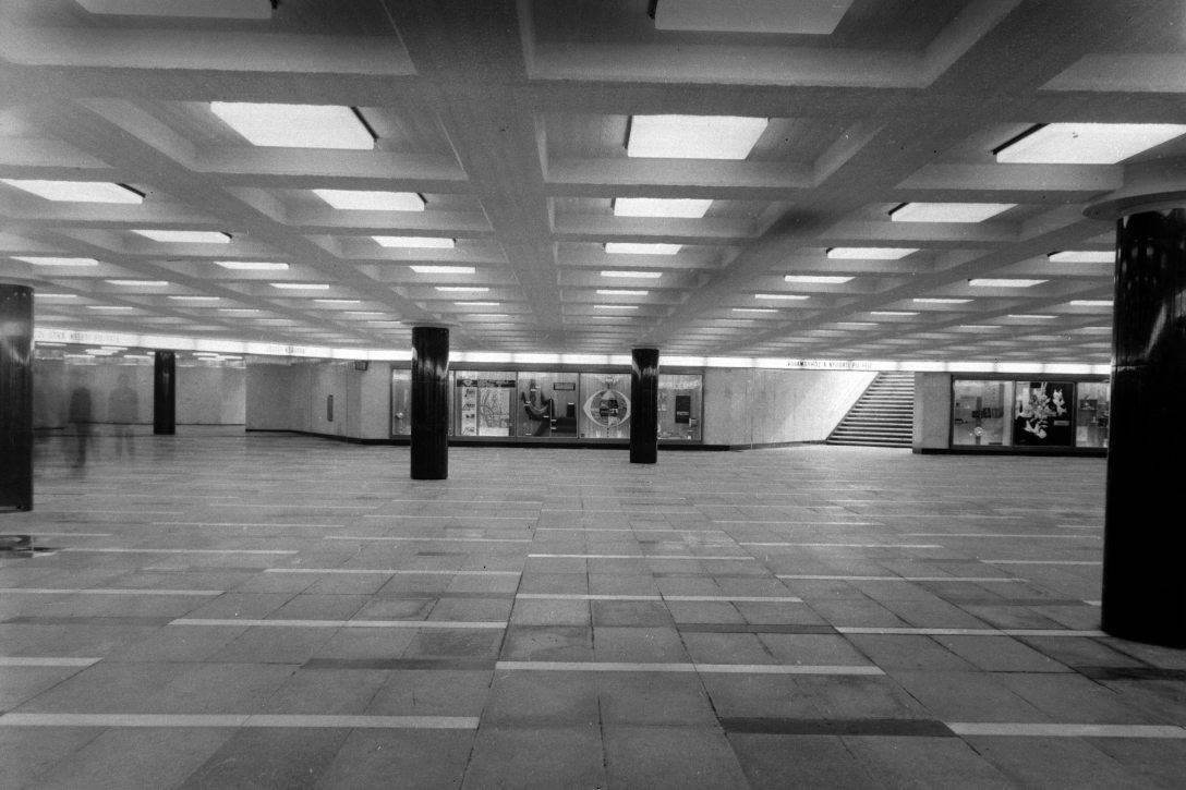 Blaha Lujza téri aluljáró 1966-ban. Fotó: Fortepan / UVATERV